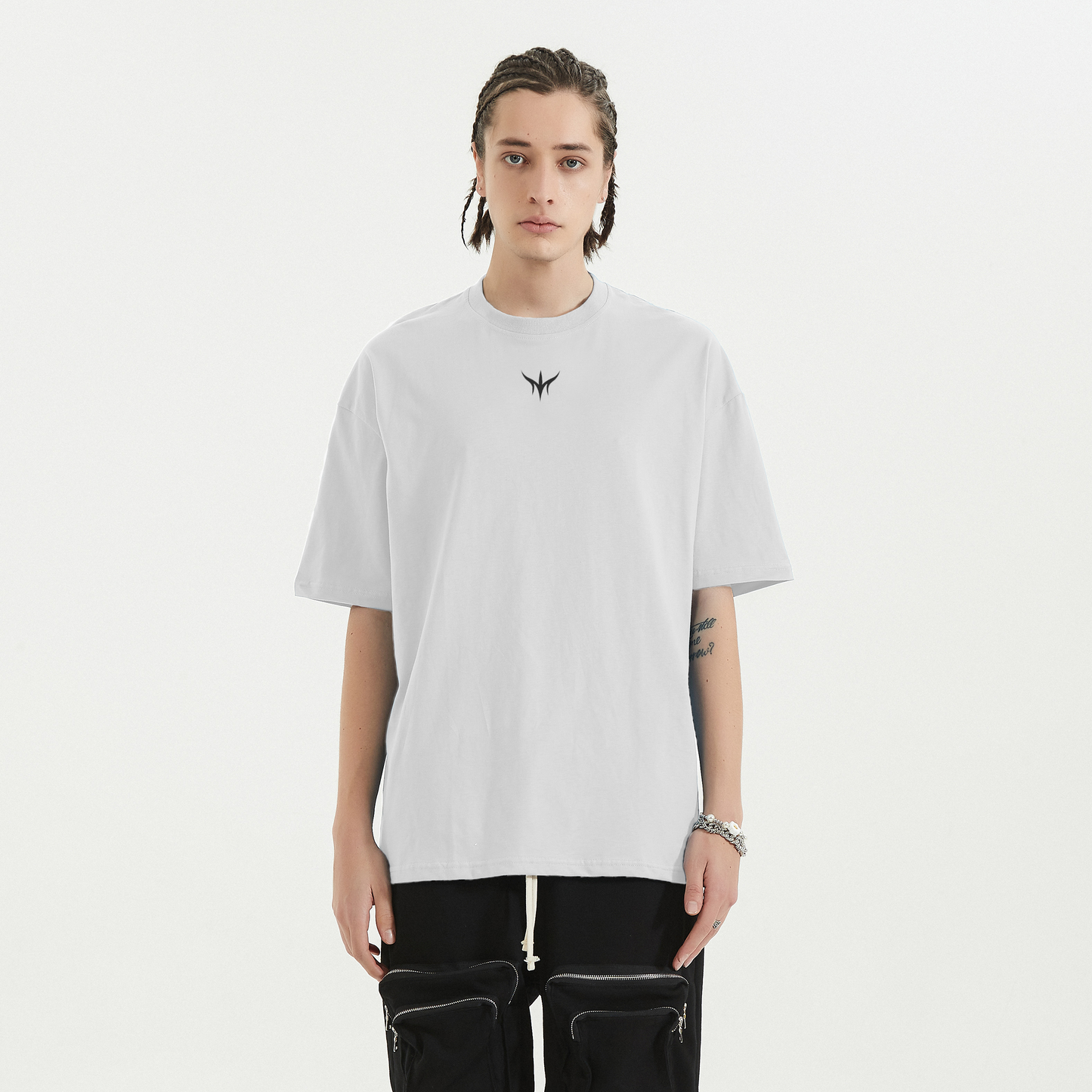 BEOMHAN Signature White Logo Tee